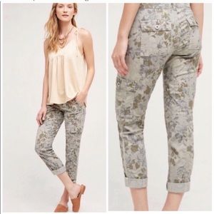 Anthropologie Camo Cargo Pants
